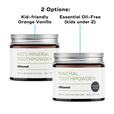 Essential oil-free and flavored kids toothpowder options to choose from
