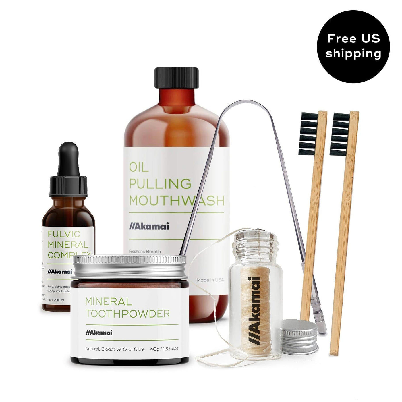ORAL CARE COMPLETE KIT Kit Akamai Oral Care Complete Kit w/Silk Floss | $94 (save $23 + free US shipping) 