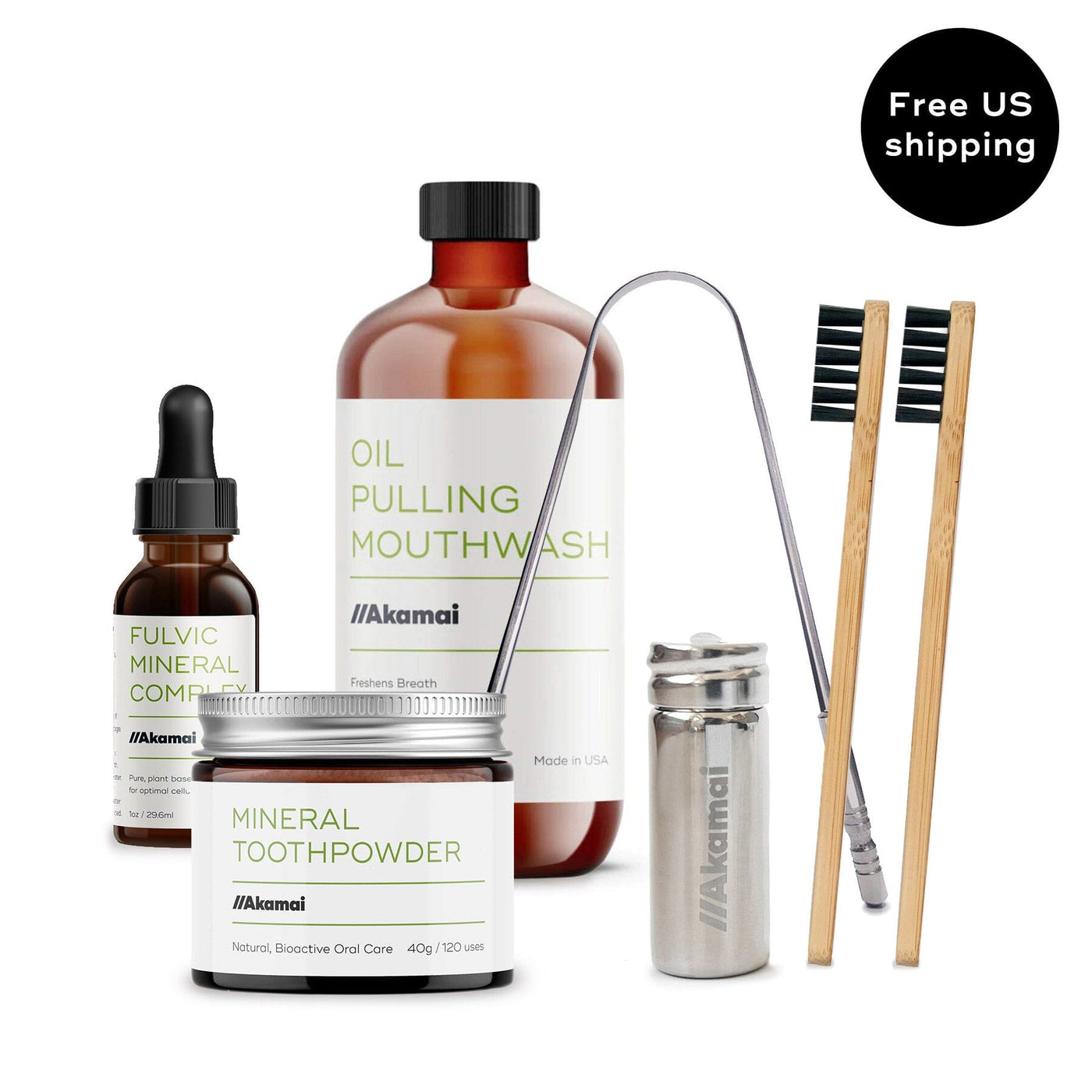 ORAL CARE COMPLETE KIT Kit Akamai Oral Care Complete Kit | $94 (save $15 + free US shipping) 