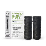 INFUSED FLOSS Oral Care Akamai 2 Refills Black Expandable Floss | 4 mos supply (66 yds) - $13 