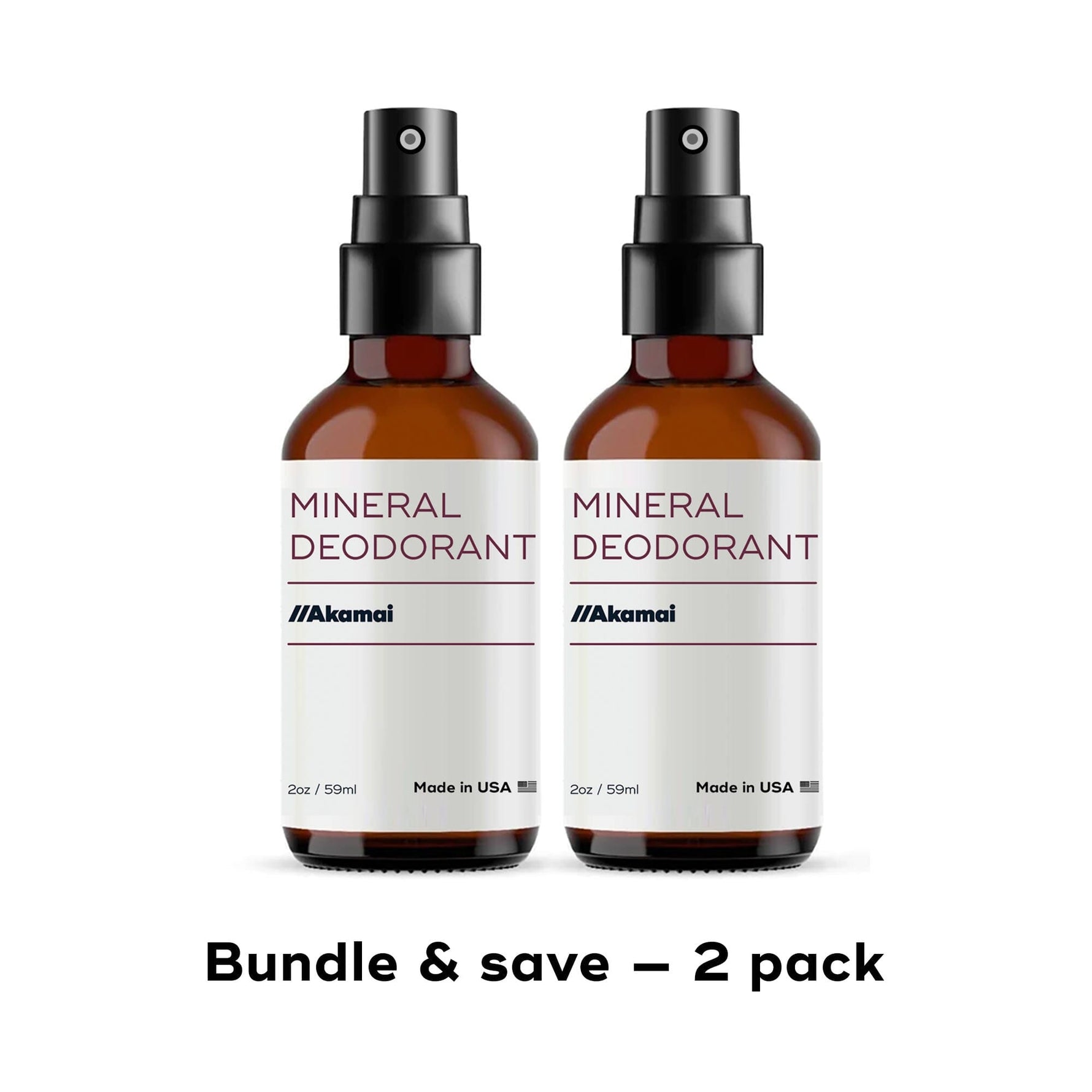 MINERAL DEODORANT Body Care Akamai Mineral Deodorant | 2 bottles - $20 
