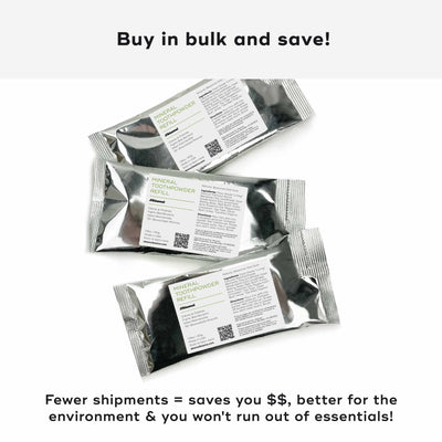MINERAL TOOTHPOWDER REFILLS Oral Care Akamai 3 Refill Packs | 6 mos supply - $40 (save $5) 