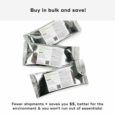 MINERAL TOOTHPOWDER Oral Care Akamai 3 Refill Packs | 6 mos supply - $40 (save $5) 