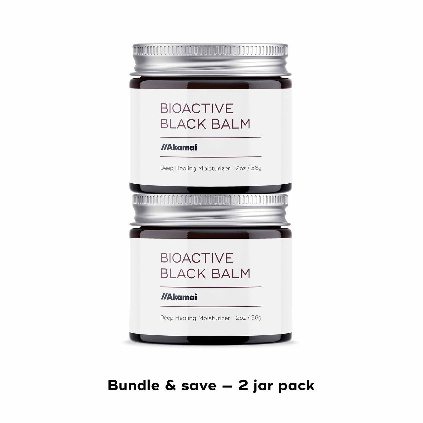 BIOACTIVE BLACK BALM Skin Care Akamai Black Balm | 2 Jars - $58 (save $6) 