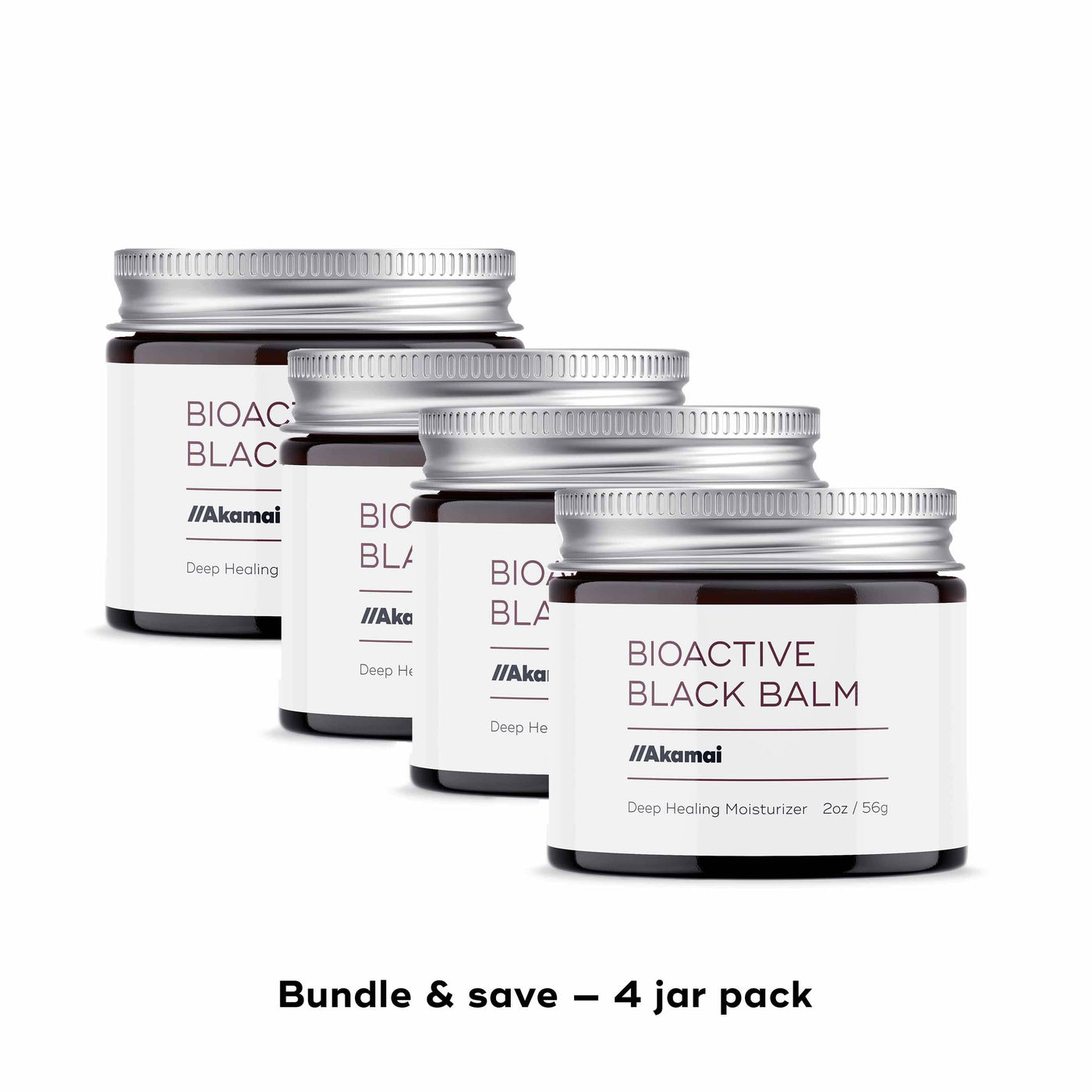 BIOACTIVE BLACK BALM Skin Care Akamai Black Balm | 4 Jars - $112 (save $16) 