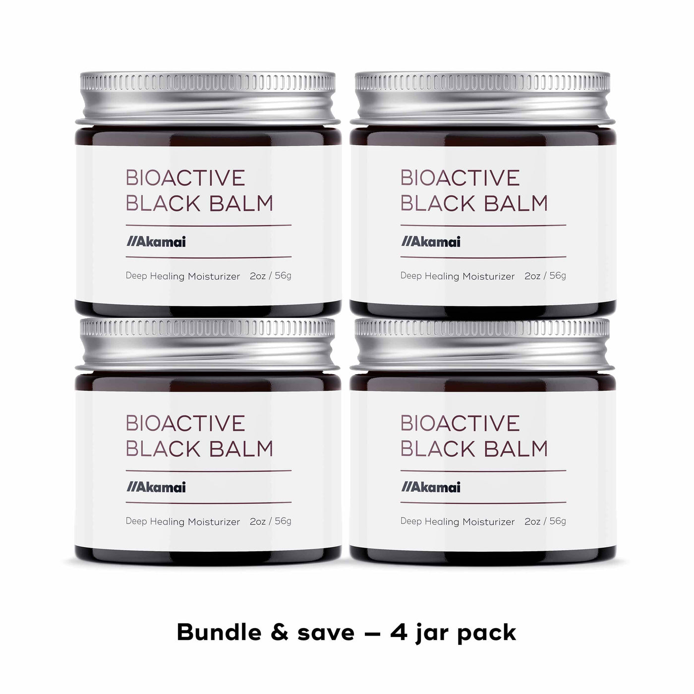 BIOACTIVE BLACK BALM Skin Care Akamai Black Balm | 4 Jars - $112 (save $16) 