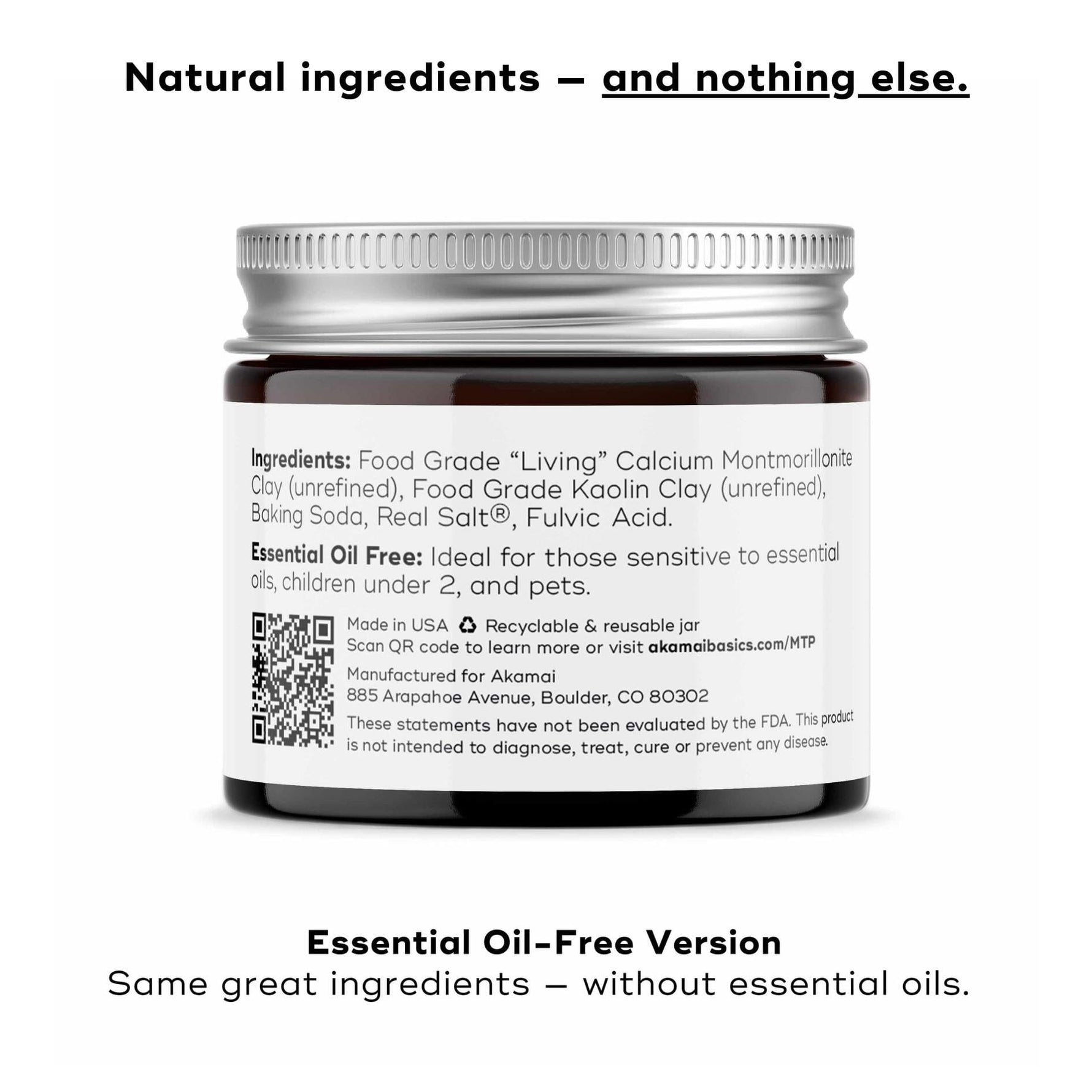 Essential Oil-Free Mineral Toothpowder Oral Care Akamai 