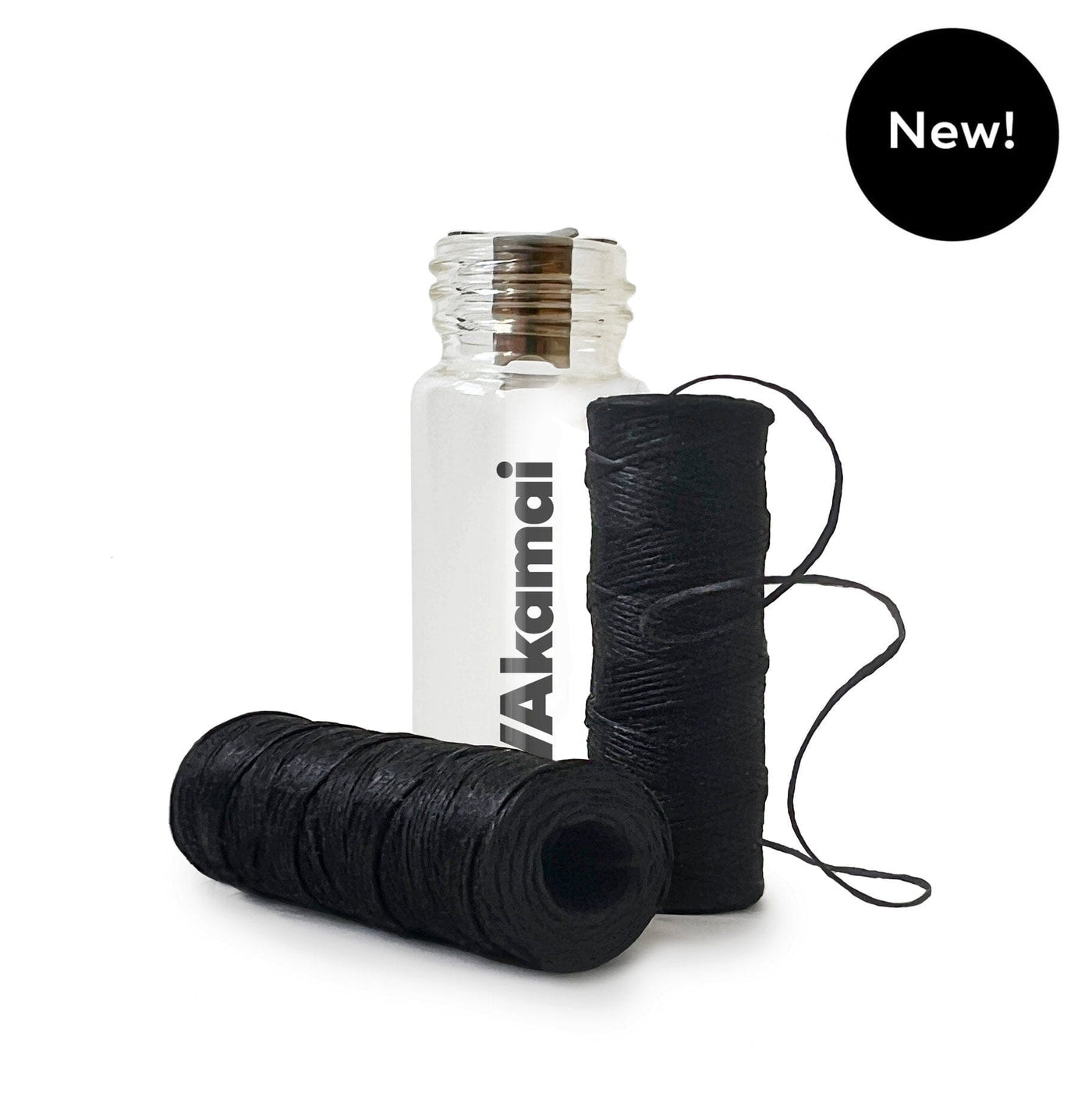 🎁 INFUSED FLOSS (100% off) Akamai Infused Black Floss w/Glass Container (2 spools) | 4 mos supply (66 yds) - $16 