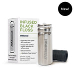 INFUSED FLOSS Oral Care Akamai Infused Black Floss w/Steel Container (2 spools) | 4 mos supply (66 yds) - $16 