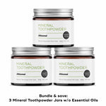 MINERAL TOOTHPOWDER Oral Care Akamai 3 Mineral Toothpowder w/o Essential Oils Jar | 6 mos supply - $54 (save $6) 
