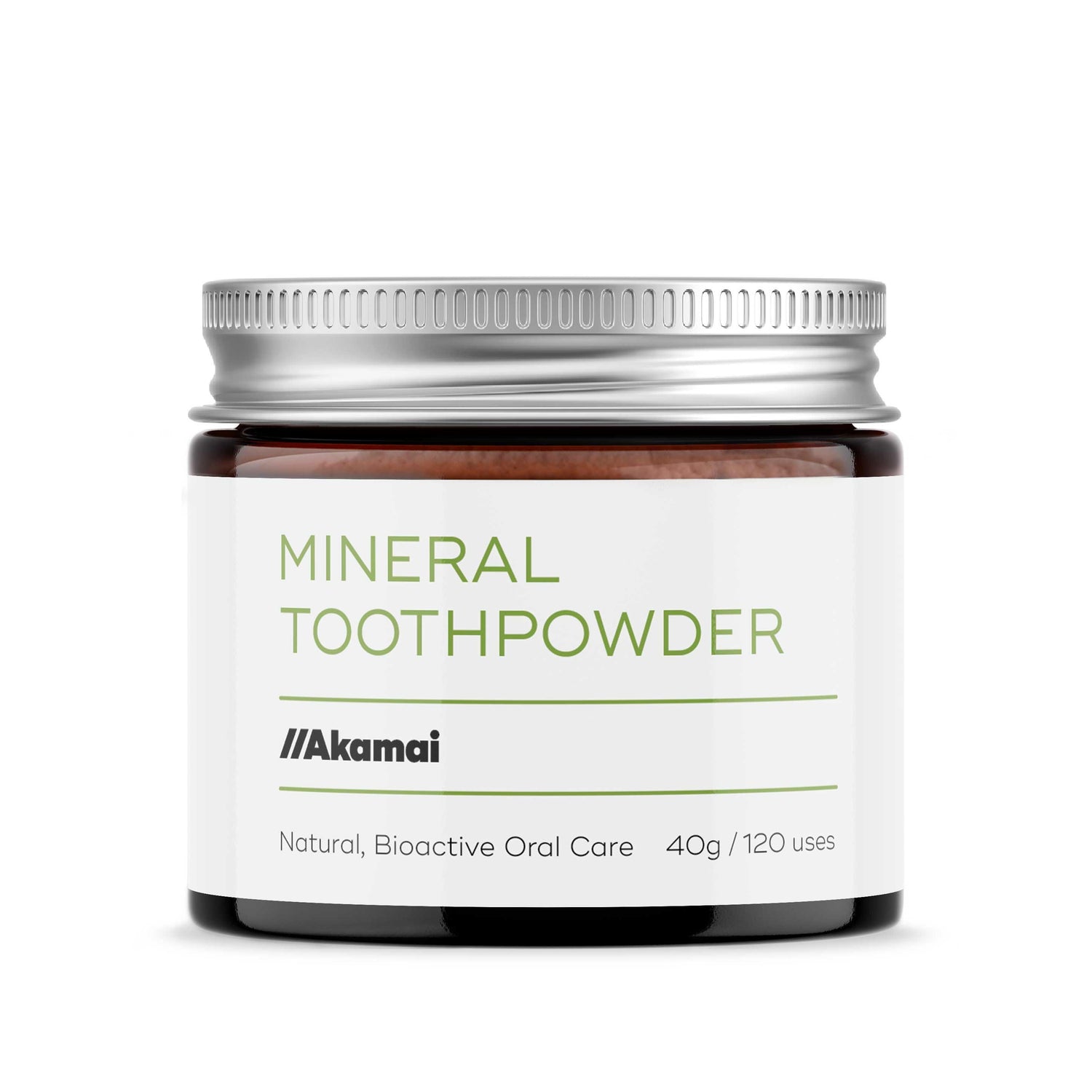 MINERAL TOOTHPOWDER Oral Care Akamai Mineral Toothpowder Jar | 2 mos supply - $18 