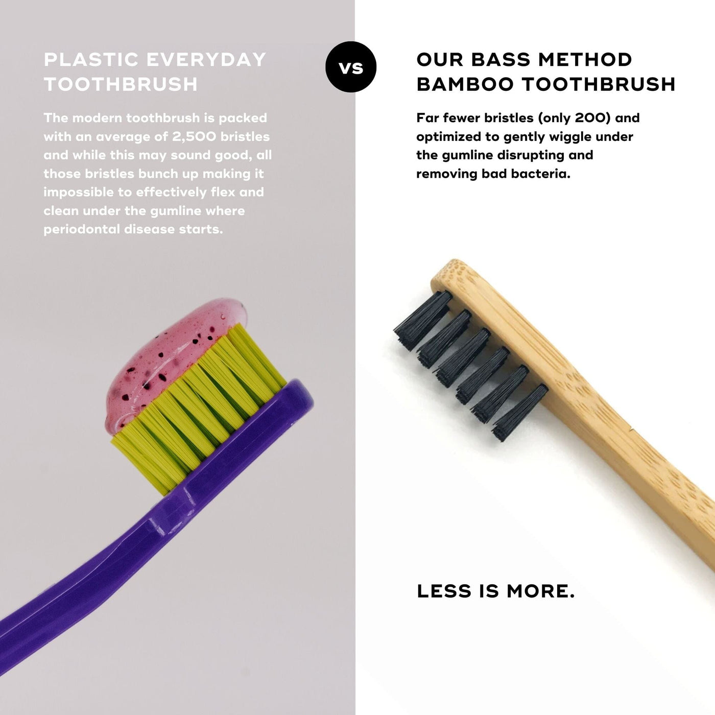 BAMBOO BASS TOOTHBRUSH Oral Care Akamai 