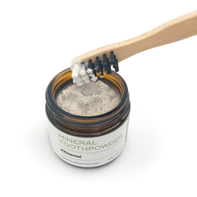 Akamai Mineral Toothpowder - pair with our Bamboo Bass Toothbrush