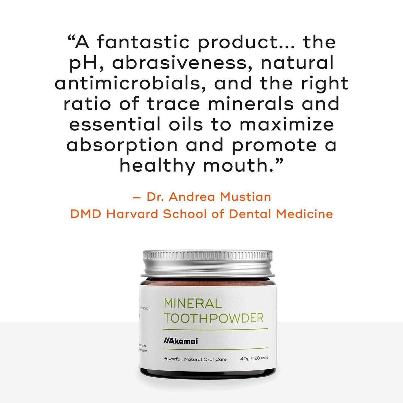 Akamai MINERAL TOOTHPOWDER Oral Care Akamai 